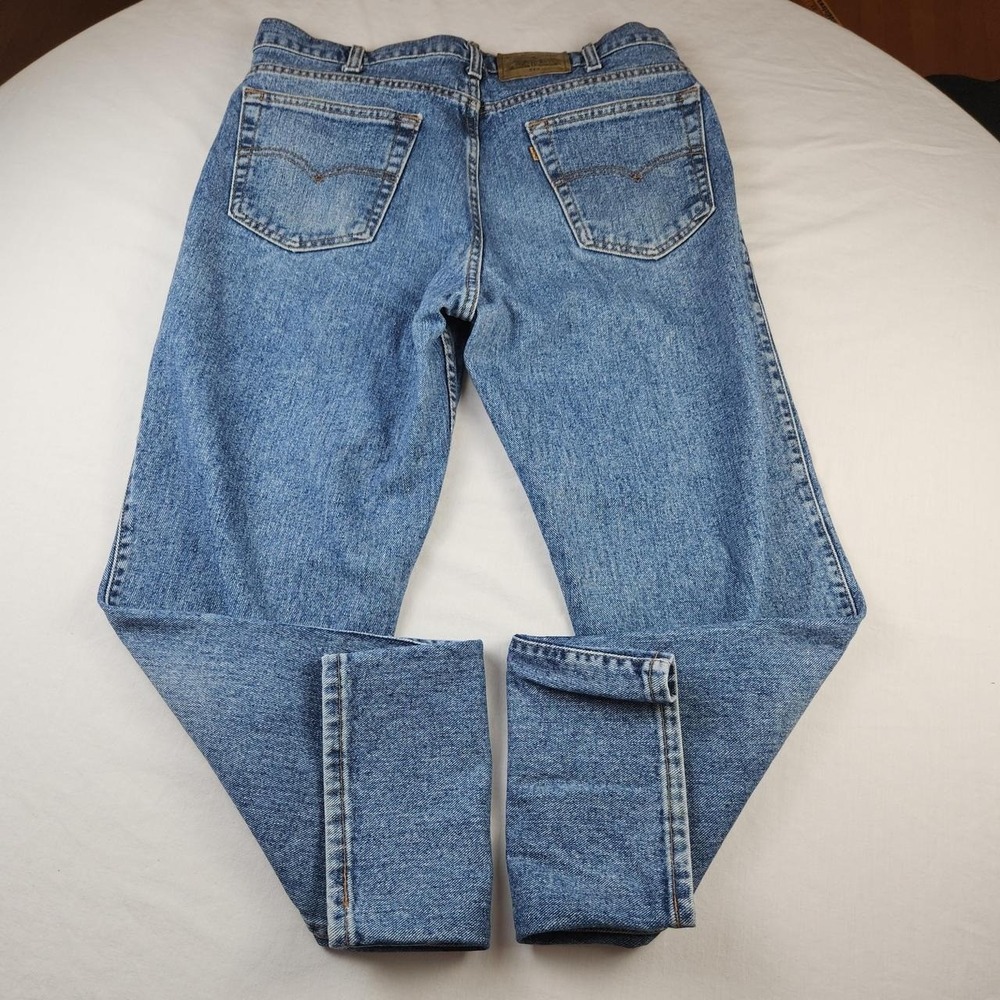 Levis 540 Relaxed Mens Blue Denim Jeans 36x31 Made in USA Vintage Y2K Baggy 90s